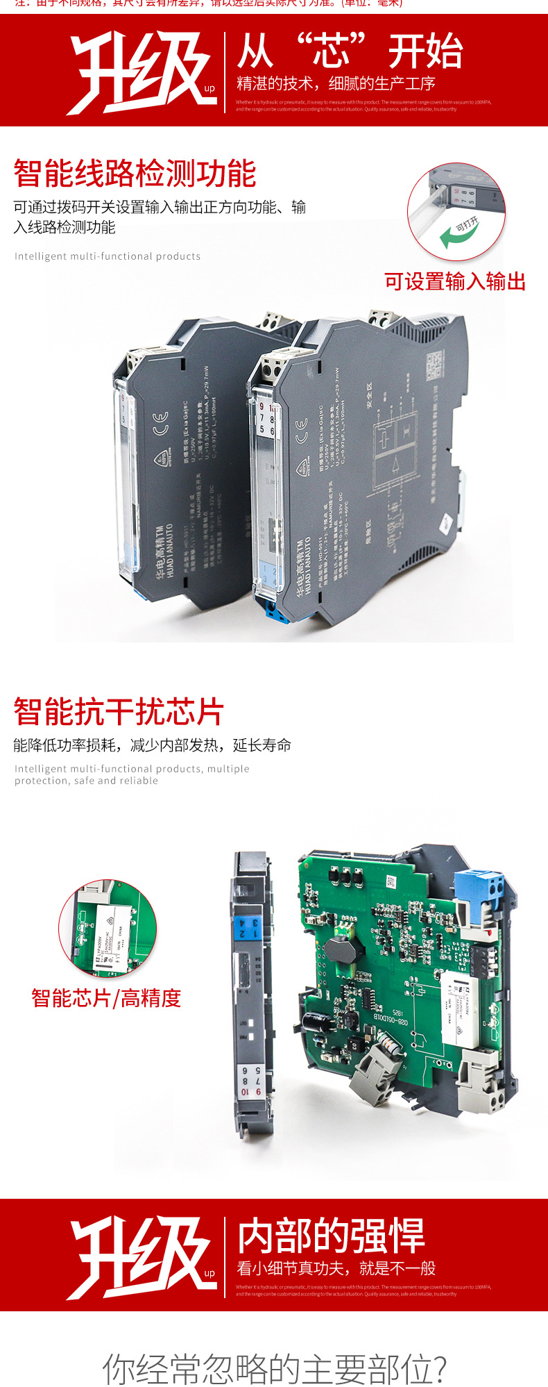 Changhui Switching Input Isolation Safety Barrier Ultra Low Power Switch High Strength Interference Capability Zener Isolation Barrier Factory