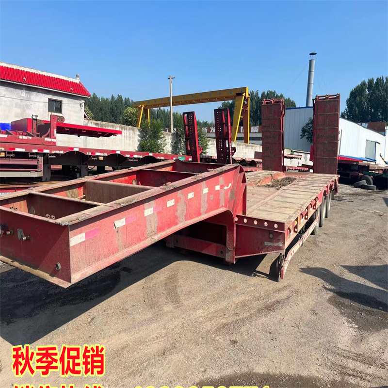 Sale of second-hand 13 meter 75 spring ladder excavator for transportation of semi trailer 11 meter 5 hydraulic hook plate