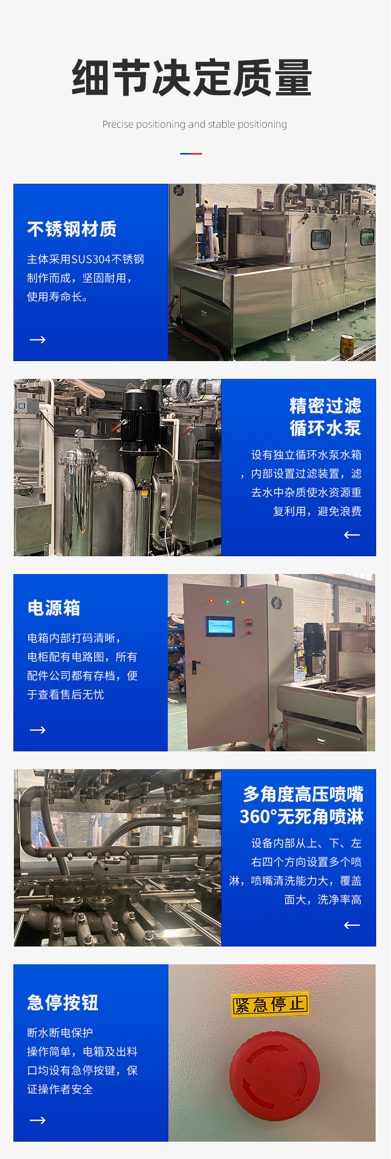 Jiaheda's stepper high-pressure spray cleaning machine casing can meet the detection standards for fixed-point flushing particles