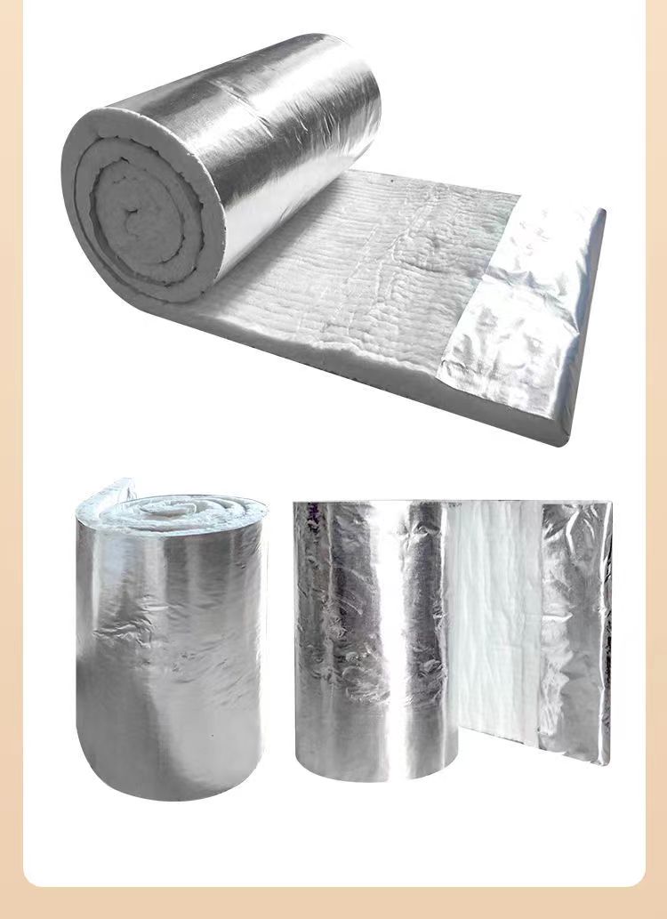 Aluminum silicate flexible roll material, aluminum foil fire exhaust pipe, flexible wrapping of fire resistant roll material