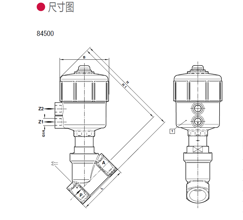 Baoshuo BUSCHJOST Fluid Control Valve Pressure Driven 8498046 Corner Seat Valve