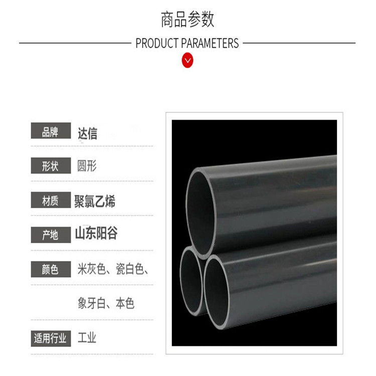 PVC-M water supply pipe supports customized water supply, irrigation, and drainage with high-quality and environmentally friendly materials