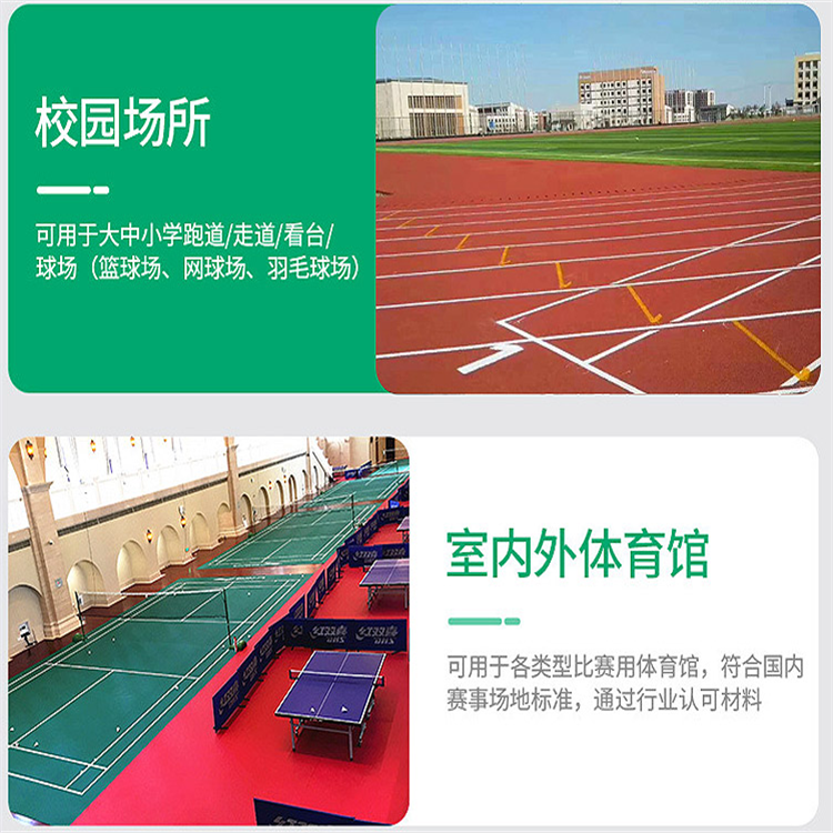 New National Standard Raw Material Breathable Composite Training Ground for Colorful EPDM Particle Kindergarten Plastic Track