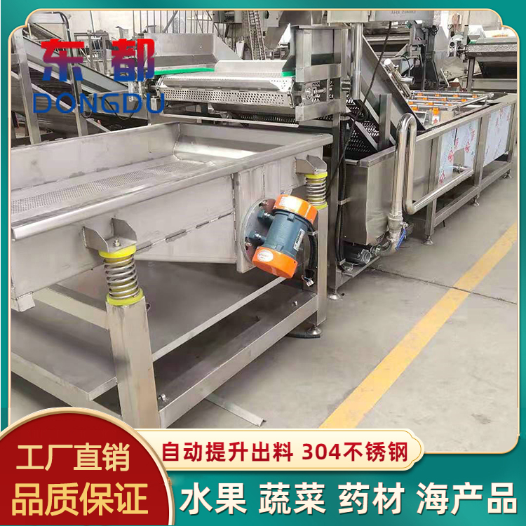 Instant Vegetable Production Line Dongdu Brand Customized Central Kitchen Washing Machine Fruit and Vegetable Washing Machine