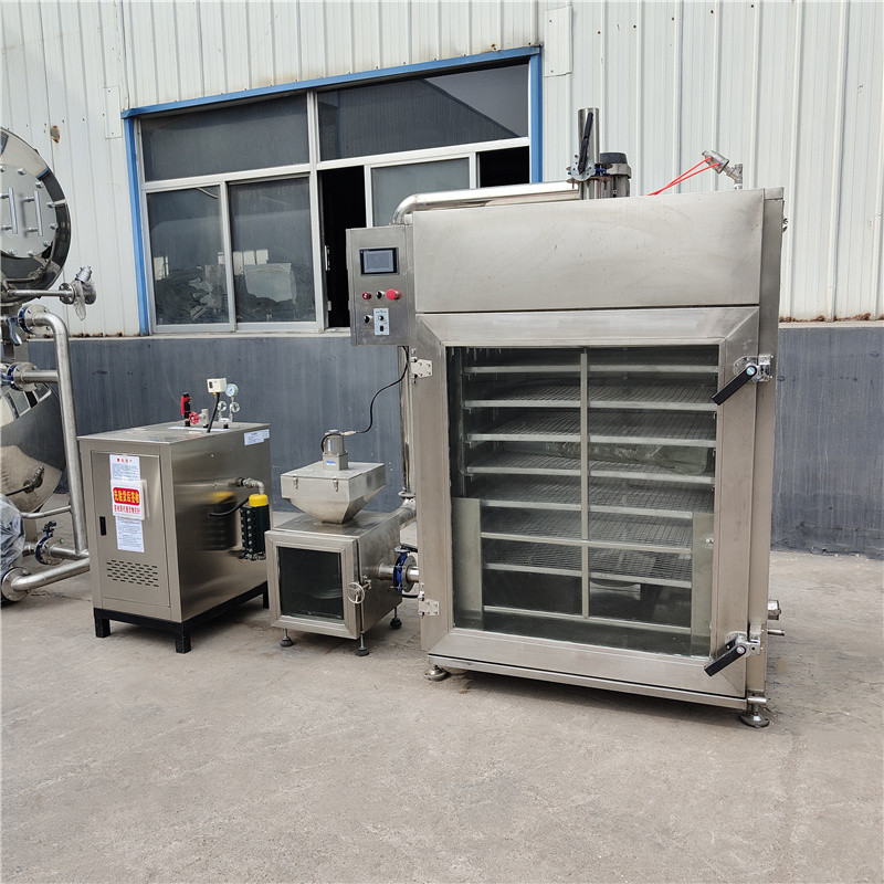 Electric heating multifunctional smoking furnace, roasted chicken sugar smoking machine, commercial scallop drying machine, red sausage steaming and coloring equipment