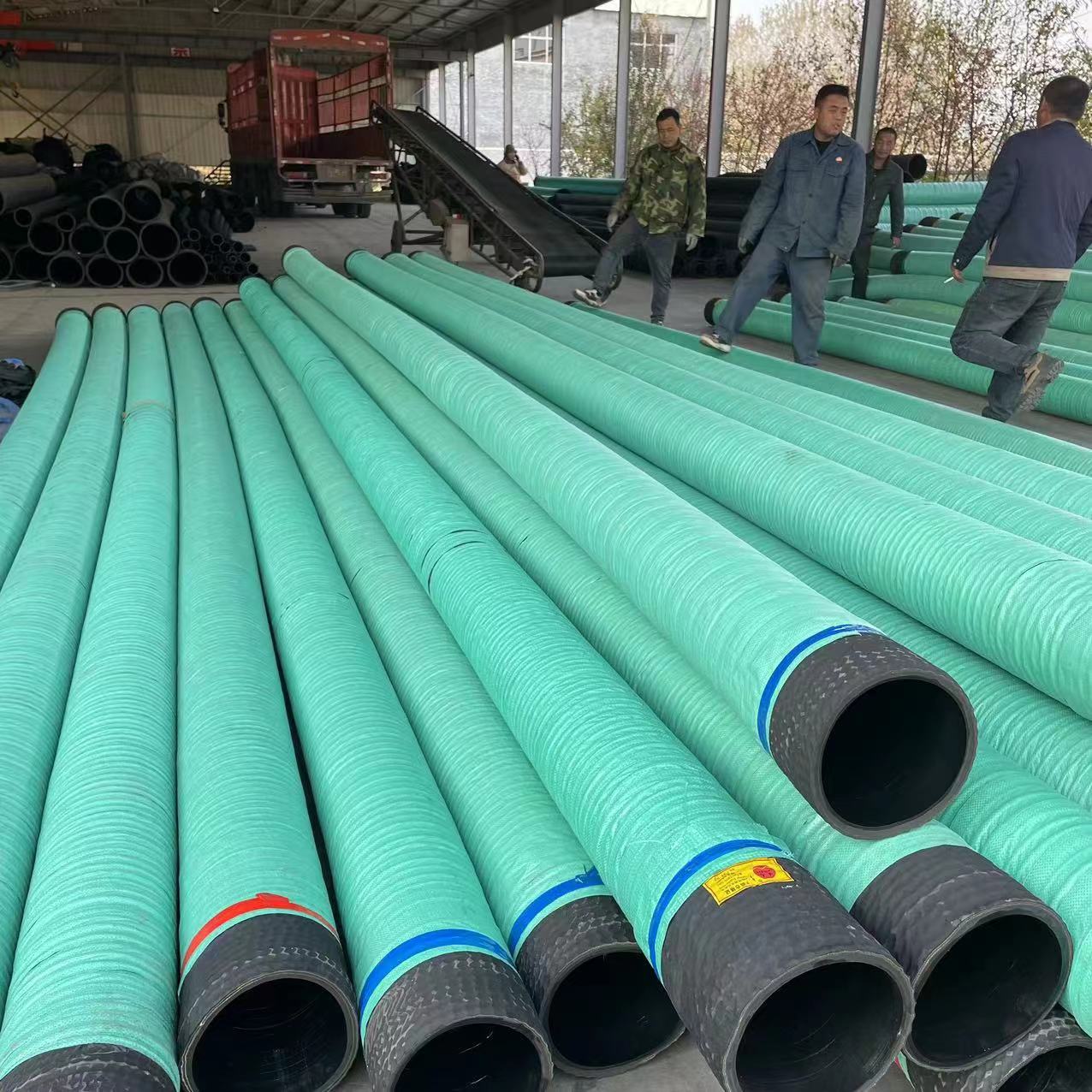 Wear-resistant rubber hose manufacturer Xinchi Pipe Industrial Line woven rubber hose, water hose, sediment pipe