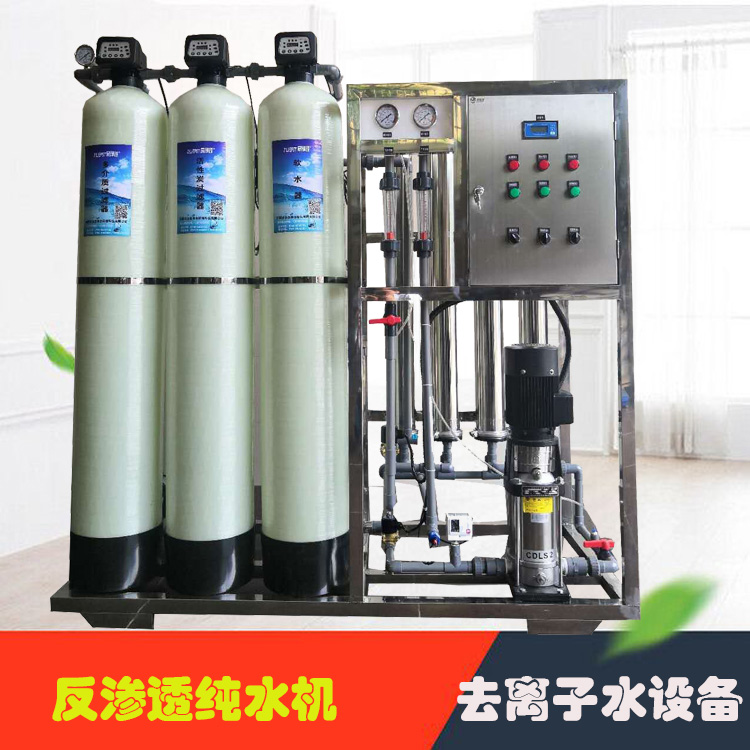 Cleaning plant deionized water machine pure water filtration equipment RO dual stage reverse osmosis industrial high purity water treatment system
