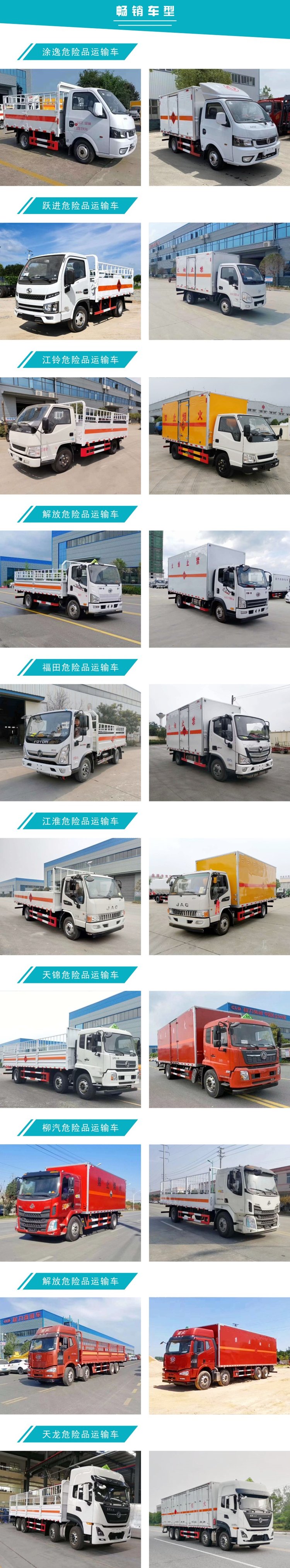 Dongfeng Tuyi Blue Brand Gas Cylinder Transport Vehicle Fence Plate Hazardous Chemical Vehicle Class II Flammable Gas Steel Cylinder Box Car