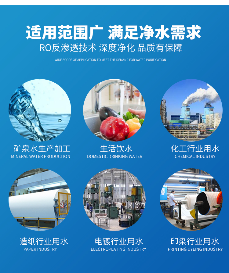 Source factory of large-scale complete reverse osmosis equipment for commercial water treatment equipment