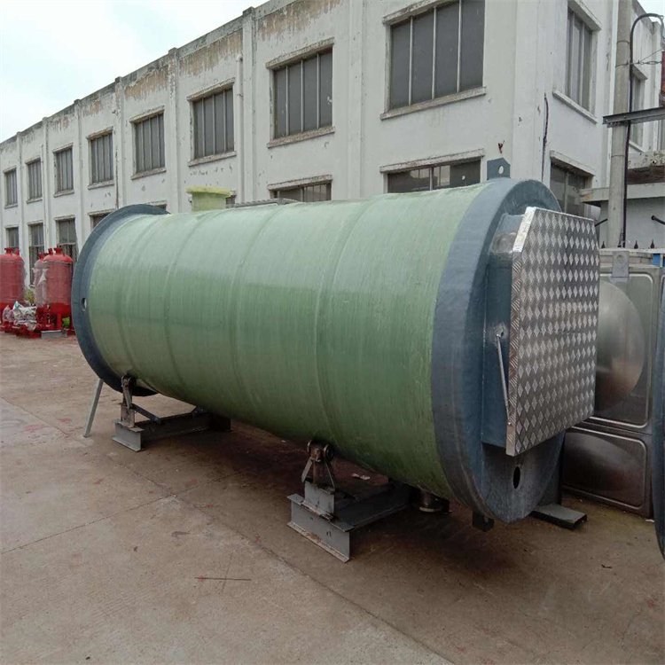 Integrated prefabricated pump station, fiberglass reinforced plastic municipal sewage lifting pump station, can be debugged and installed