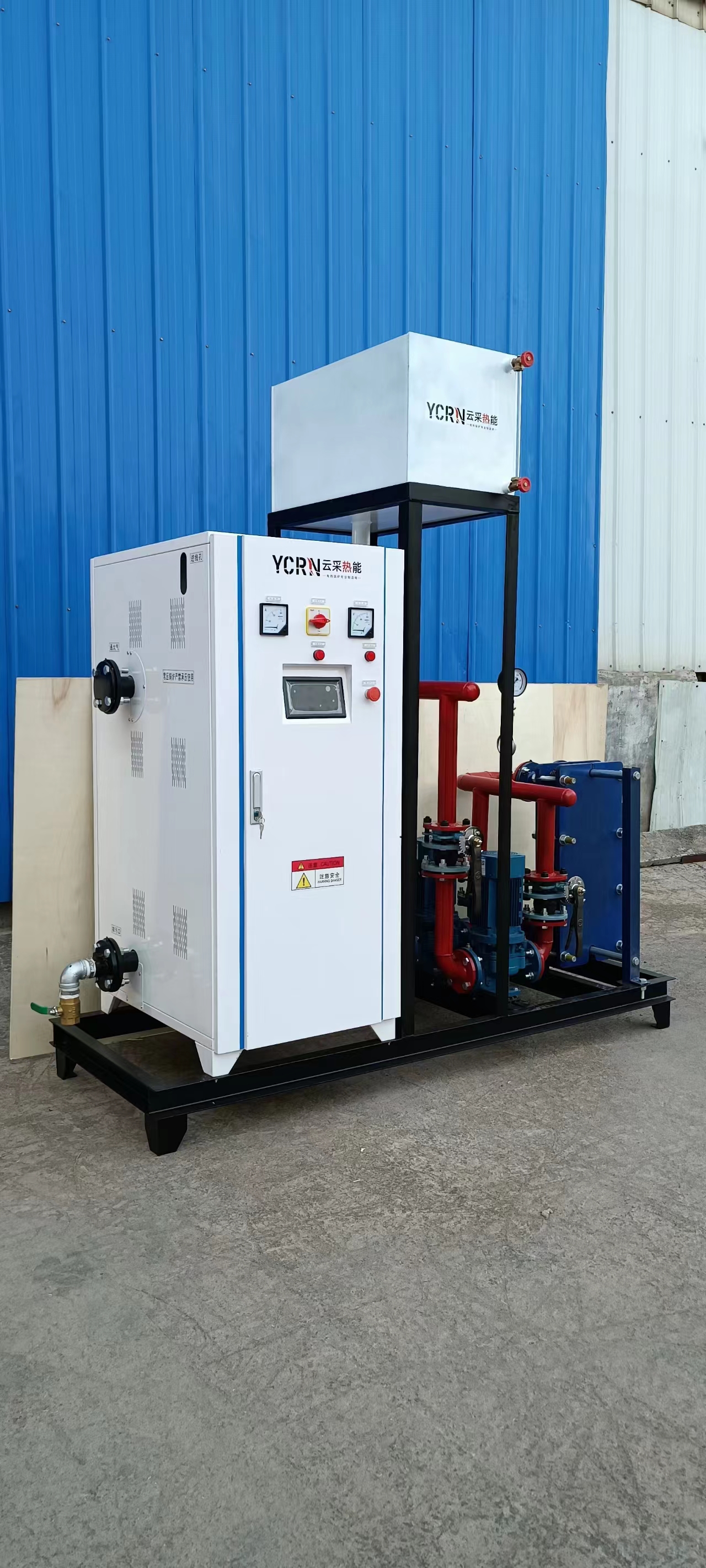 Skid mounted hot water boiler, heating boiler, heating boiler, bathing boiler, integrated container electric boiler