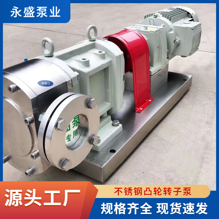 Stainless steel cam rotor pump, high viscosity pump, resin pump, insulation pump, used in the petrochemical industry, Yongsheng