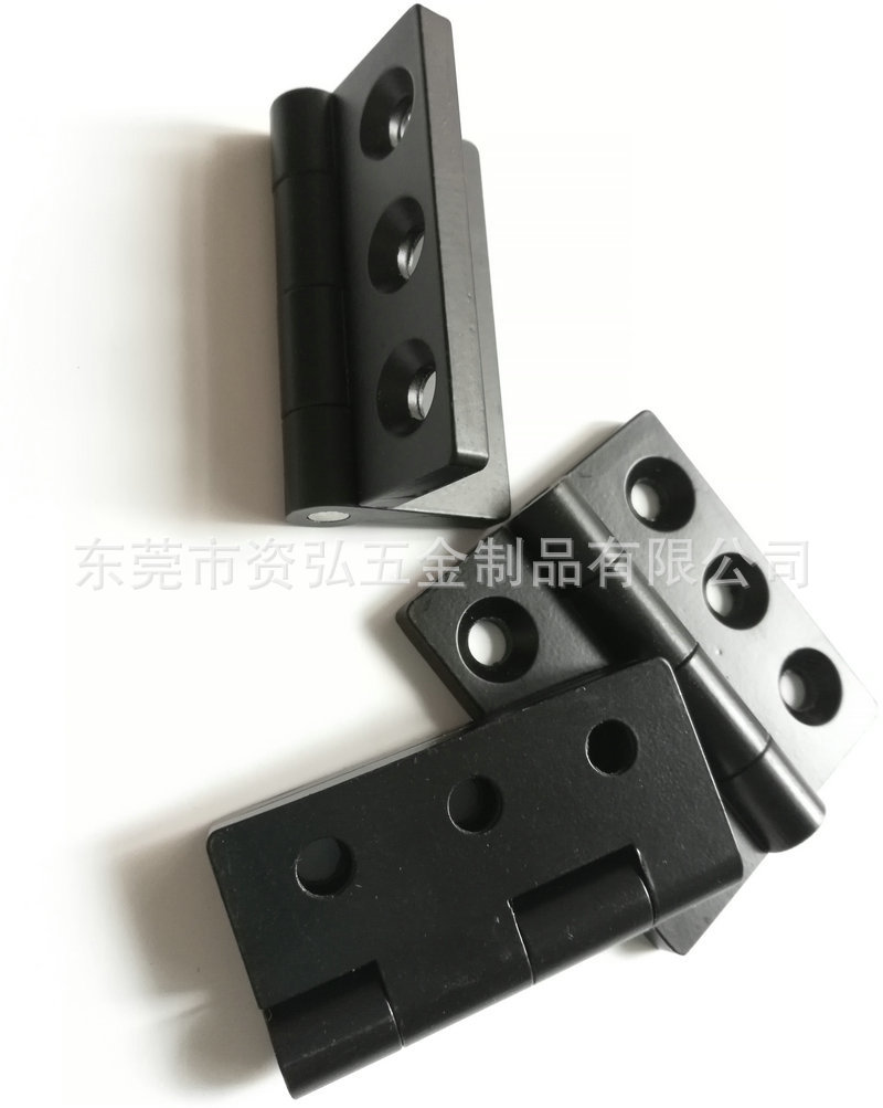 Zinc alloy black chassis, cabinet hinge, dark spray plastic industrial equipment hinge