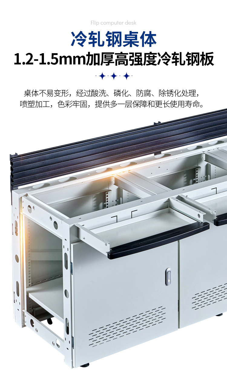 Zhongyue Bohua DY type luminescent side panel command center dispatch center monitoring room office desk steel operation desk