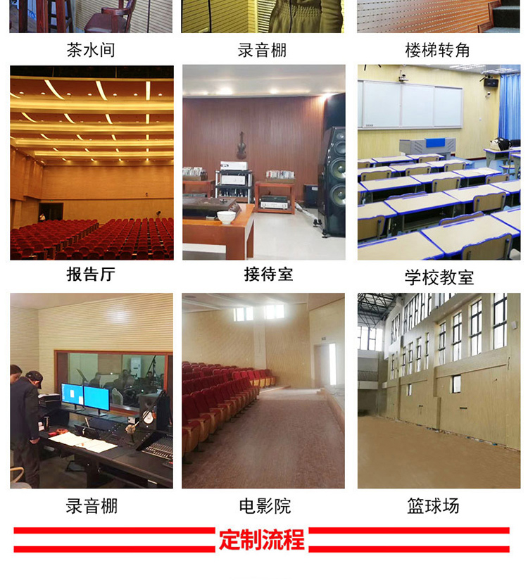 Wooden perforated sound-absorbing board, environmentally friendly and flame-retardant groove, wooden school soundproofing board, directly supplied by the manufacturer for decoration