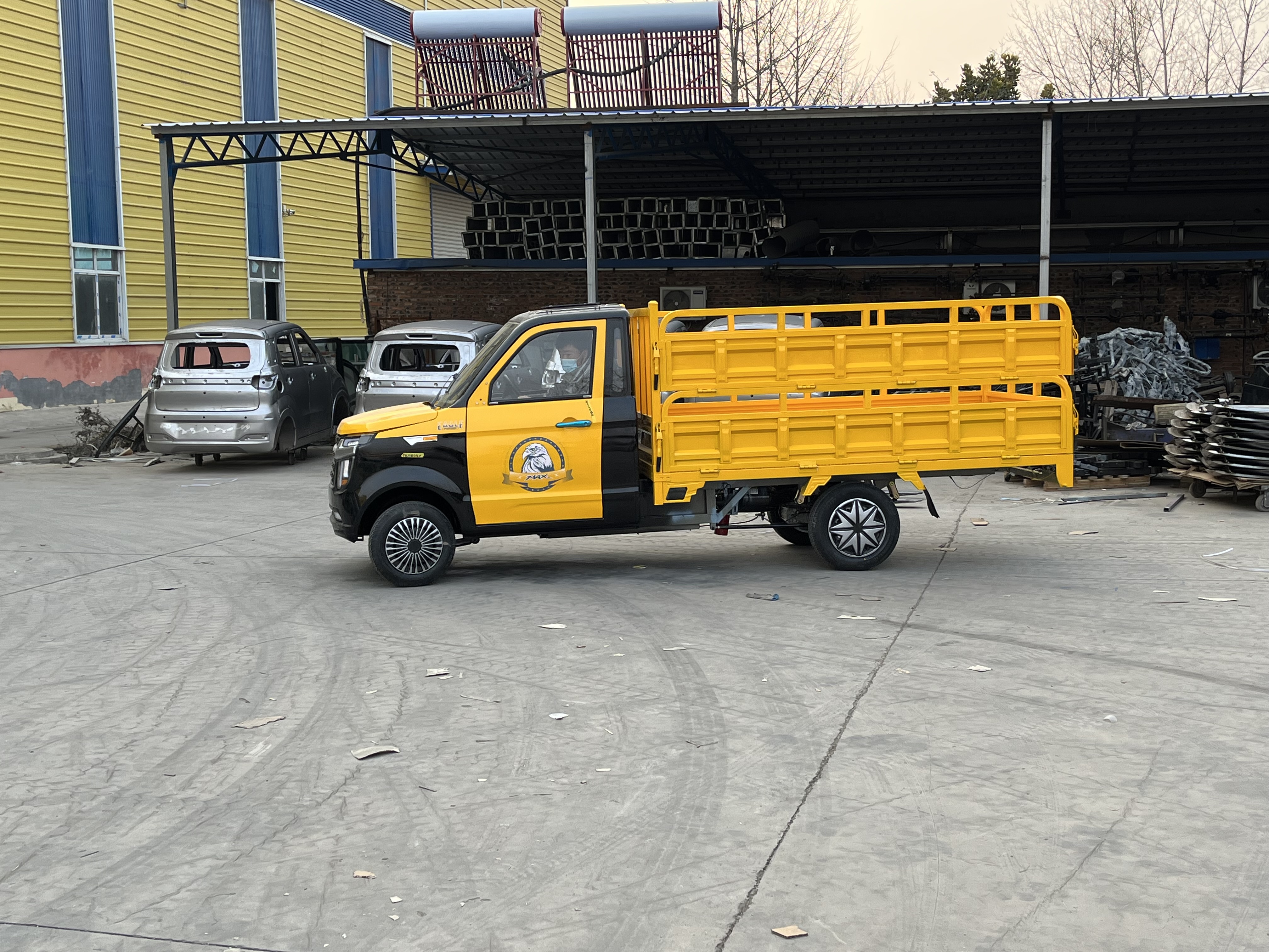 Suke extended carriage pickup truck, new energy pure electric box type small truck, stable and flexible, with large transportation space in the factory area