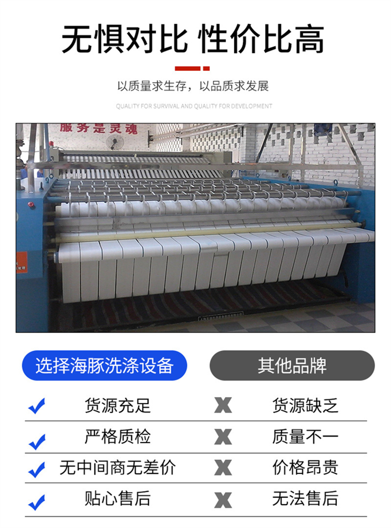 Dolphin Laundry Equipment Hotel Hospital Bed Sheet Automatic Double Roll Ironing Machine Quilt Cover High Speed Ironing Machine