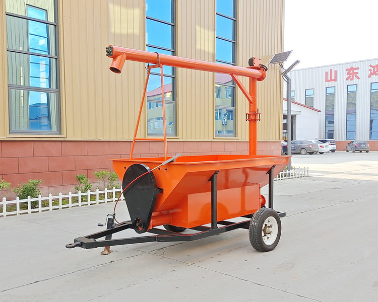 A small fertilizer adding machine for adding seed fertilizer to the field with a 2-way mixing and fertilization machine