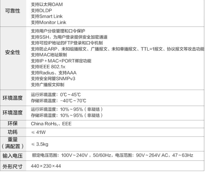 Xinhua San (H3C) S5048PV5-EI 48 Gigabit Electric+4 Gigabit Fiber Optic Port Layer 2 Network Management Enterprise