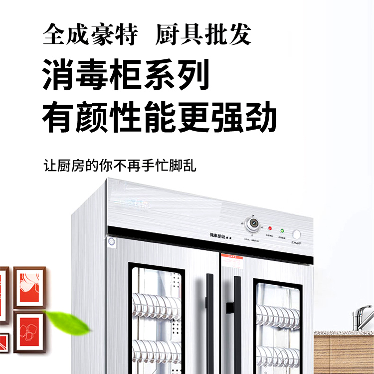 High temperature oven, bowl and chopsticks disinfection, steam disinfection cabinet, hot air circulation, supplied by the manufacturer