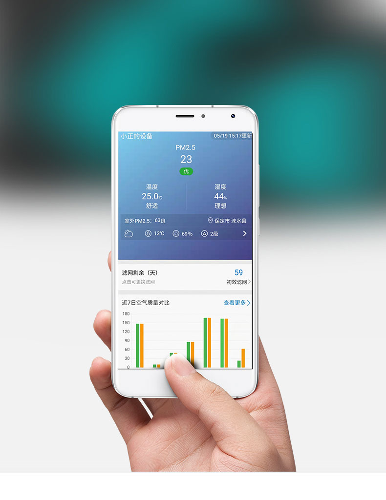 Mi Micro Total Heat Recovery Bidirectional Flow Fresh Air System with Suspended 350 Air Volume, Small Volume, and Low Noise