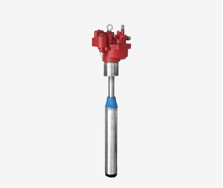 Model YBQ-1.5HP, flow rate 291L/MIN, weight 450KG, red jacket submersible pump