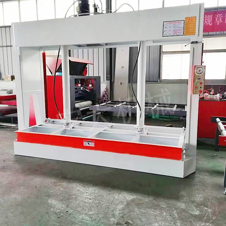 Sunshine room shaping composite cold press, rock wool aluminum plate bonding press plate machine, Hongda production table top can be processed as needed