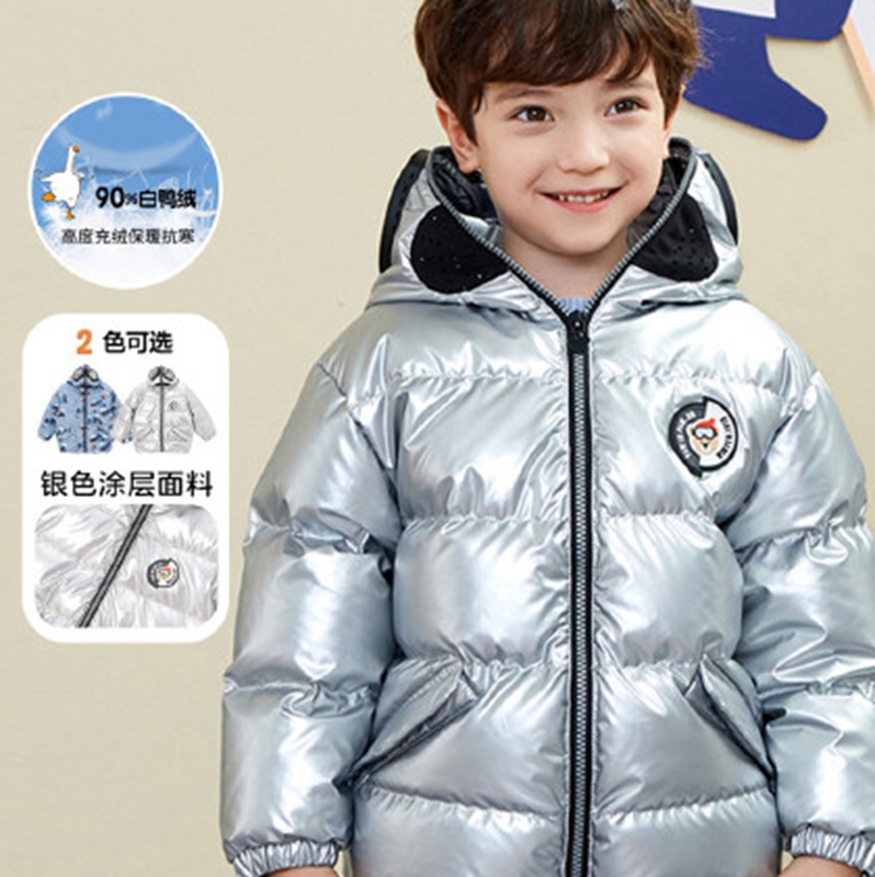 Girls' down cotton jacket for the winter of 2022, new thickened children's medium length down cotton jacket, westernized winter cotton jacket