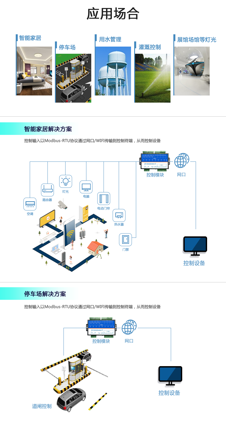 DAM0404-T 4-way network remote control relay switch controller 4-way switch alarm detection