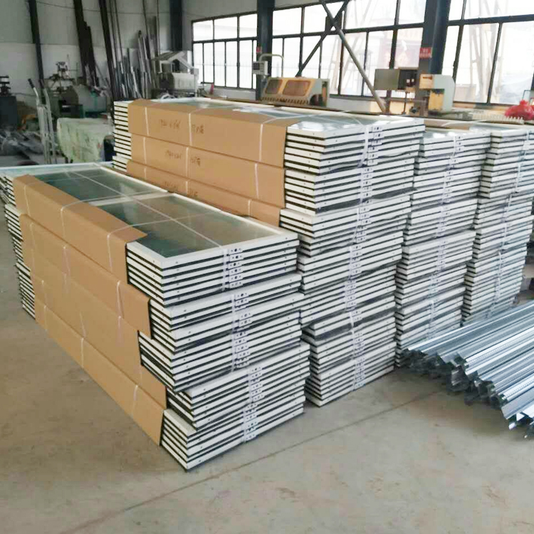 Customized processing of color steel upper hanging windows, color coated steel plate doors and windows with large quantities available for negotiation