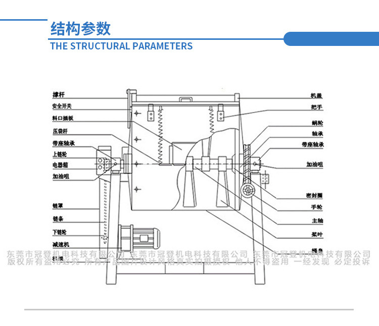 Dry powder solid mixer manufacturer, large and small horizontal mixing and stirring equipment, powder mixer