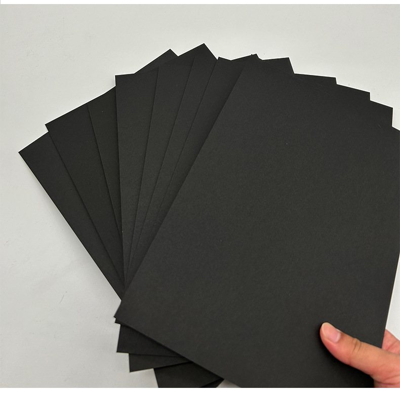 Factory a4 Black Card A3 Black Card Paper 4K8k Black Cardboard 250g Handmade Art Painting 8K