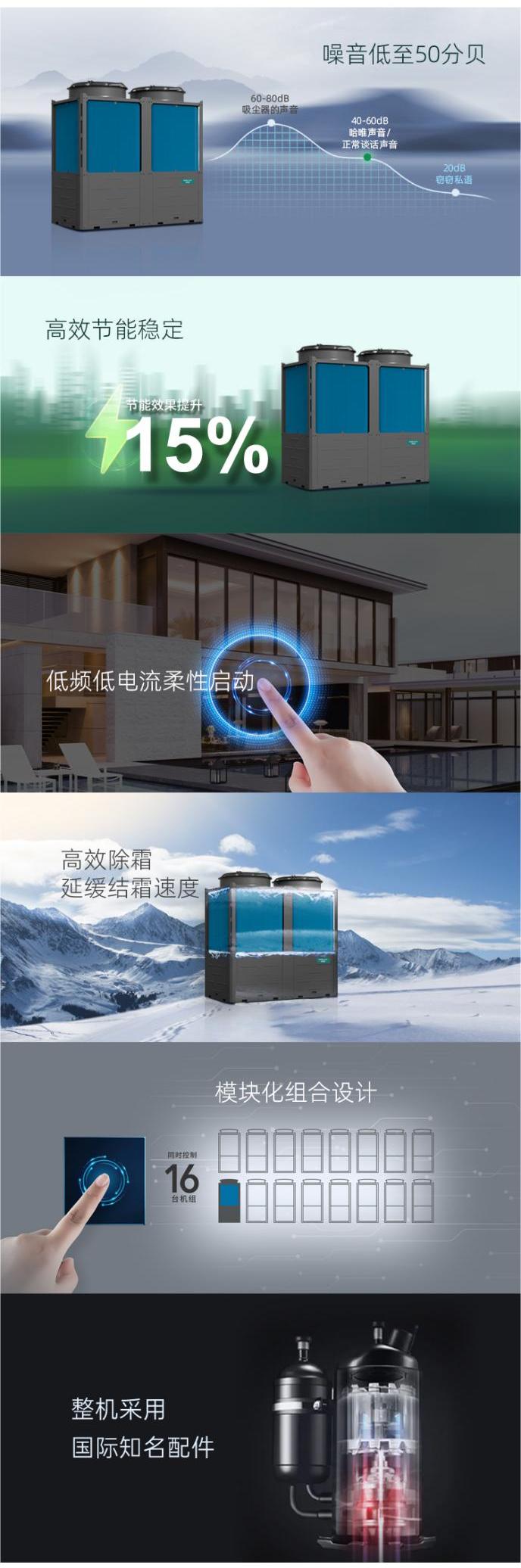 Water cooled central air conditioning door-to-door survey and customization of Harvey Industrial commercial air energy refrigeration equipment