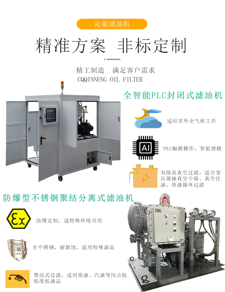 Qinneng LY-100 Plate Frame Pressure Oil Filter Mobile Oil Purifier Small Waste Oil Filter Equipment