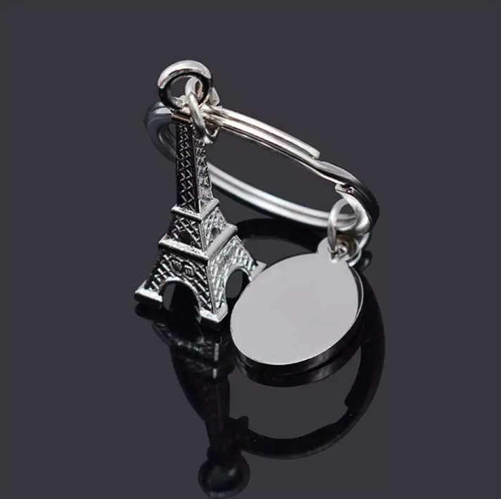 Metal Keychain Customized Keychain Eiffel Tower Pendant Promotion Gift Logo