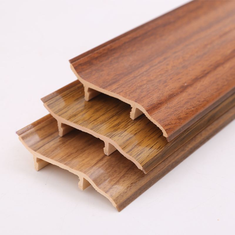 Jinwei environmental protection polymer PVC plastic foam bamboo wood fiber wood plastic skirting Baseboard extrusion equipment