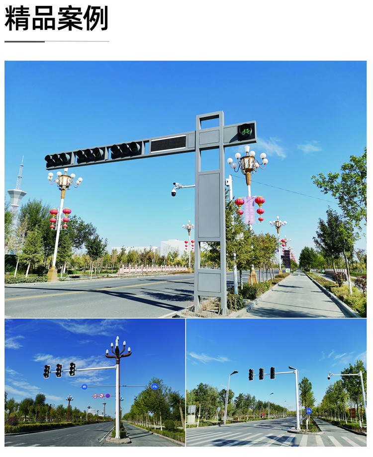 Customized processing of signal lights, large supply of traffic lights, LED indicator lights, cantilever traffic lights