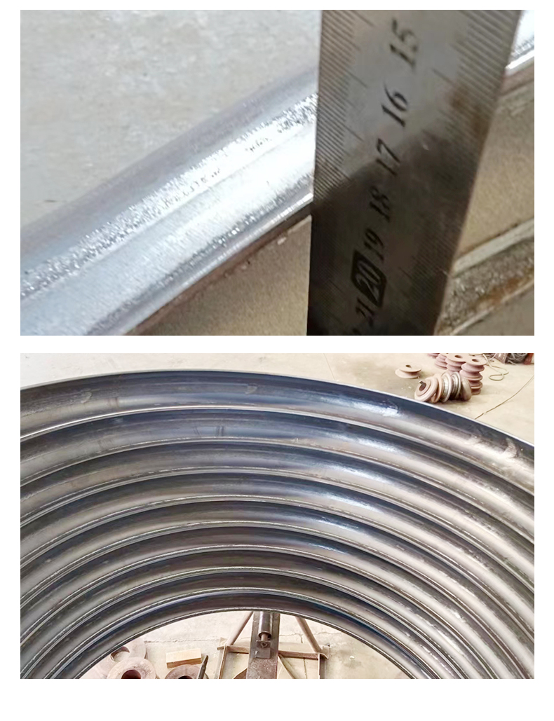 Square tube bending processing manufacturer stainless steel Q235 simplified half tube wing height customization