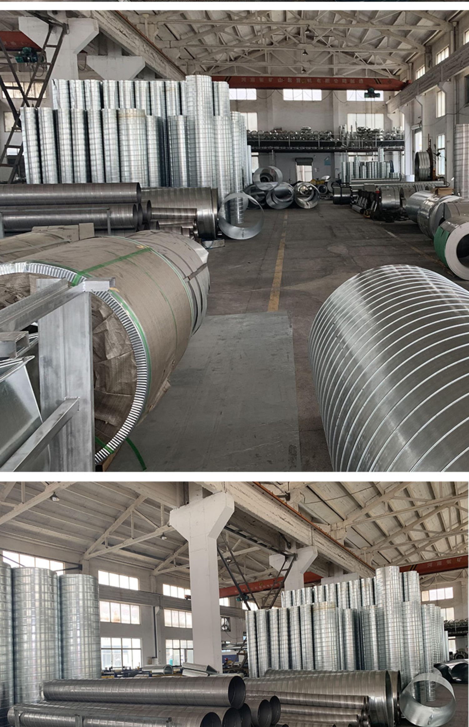 Wuyue Environmental Protection Industrial Stainless Steel Spiral Air Pipe Factory Ventilation Pipe Smoke Chimney