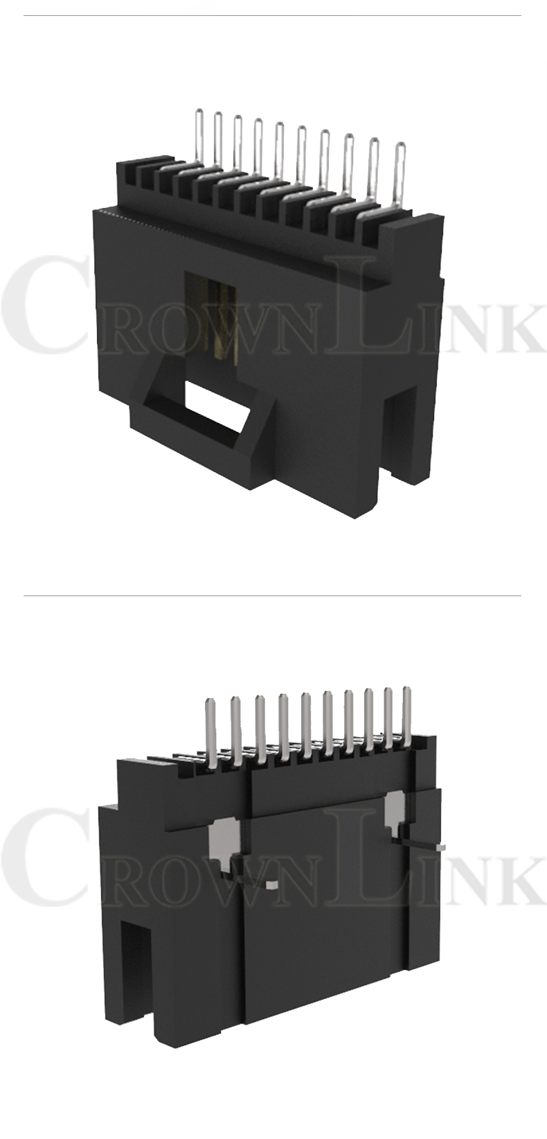 CROWNLINK quick connect CLSH1.27S-XXGNN 1.27mm SMT needle socket pin