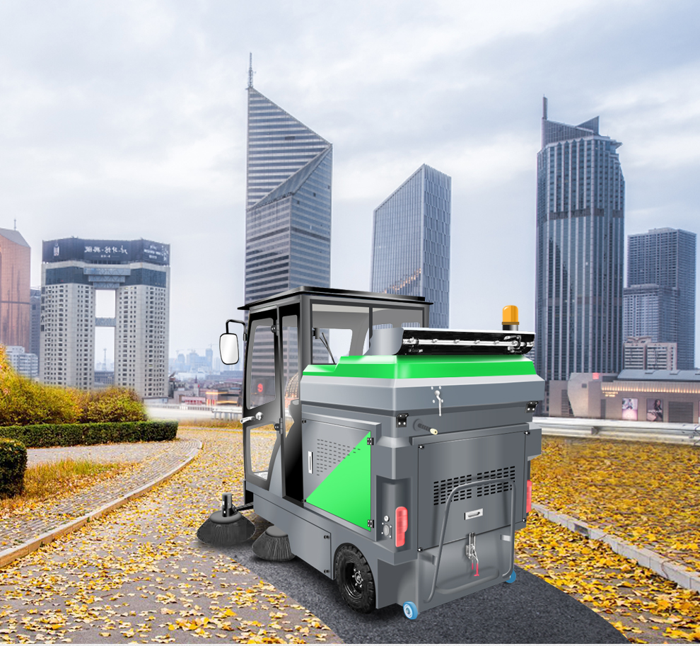 Dingjie Shengshi Park Environmental Protection Sweeper Driving Type Sweeper Fully Enclosed Sweeper DJ2000ZPQ