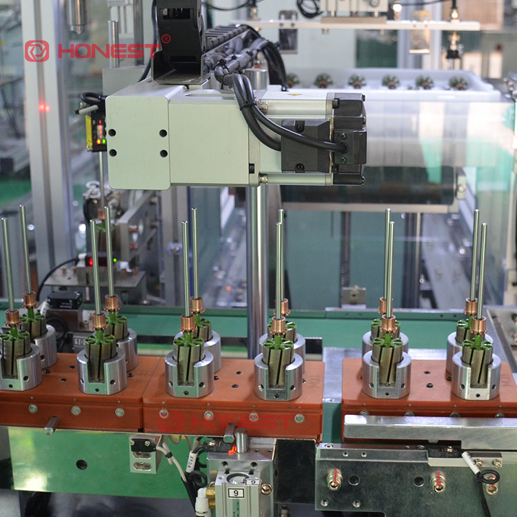 Motor rotor assembly production line - Double flying fork rotor winding equipment - Helix intelligent equipment