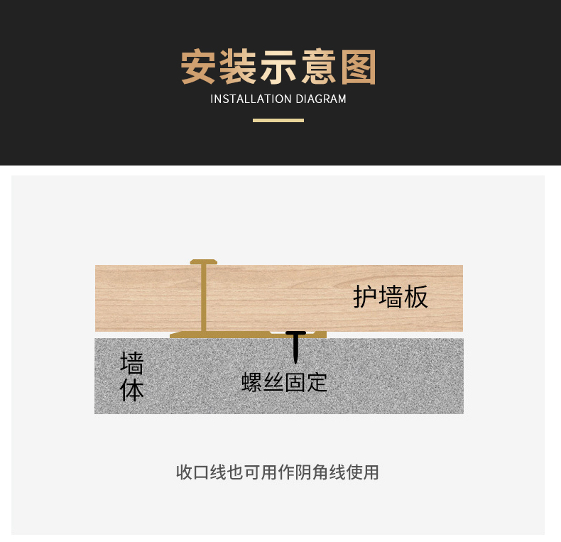 Aluminum alloy metal line wood veneer integrated wall panel metal titanium decorative line edge sealing and closing strip