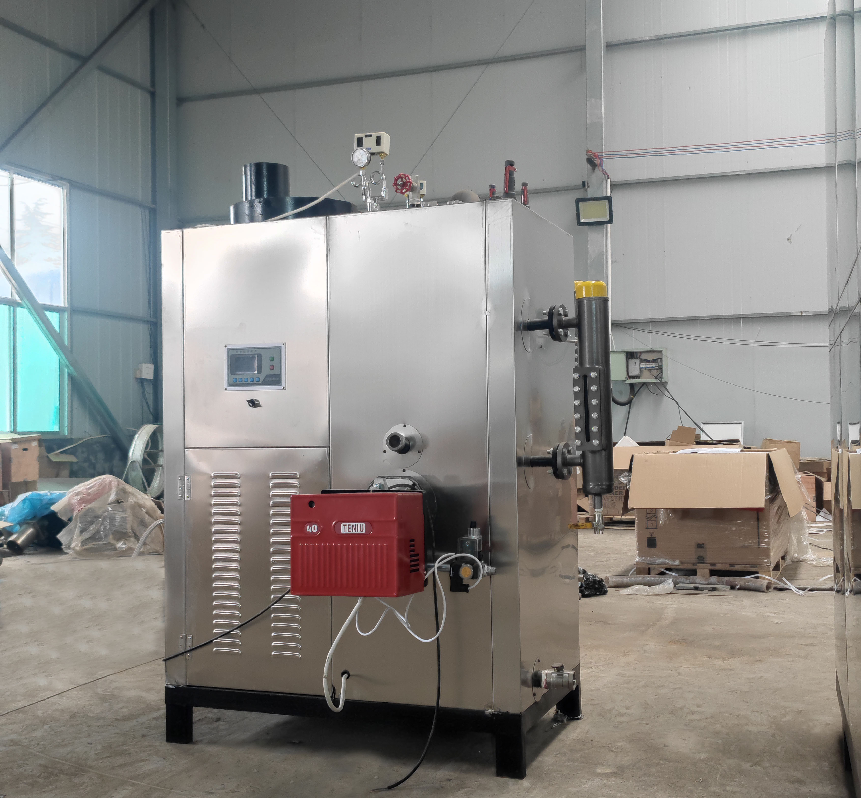 Fully automatic control of small-scale natural gas liquefied gas methanol propane steam generator for diesel steam boiler