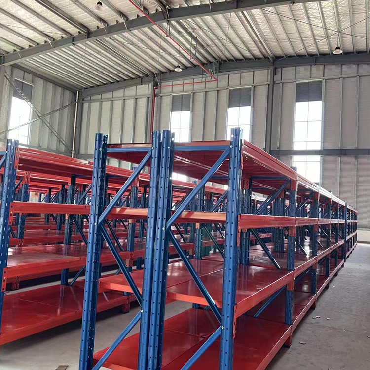 Customized steel detachable logistics industrial factory warehouse shelves, heavy-duty laminated shelves