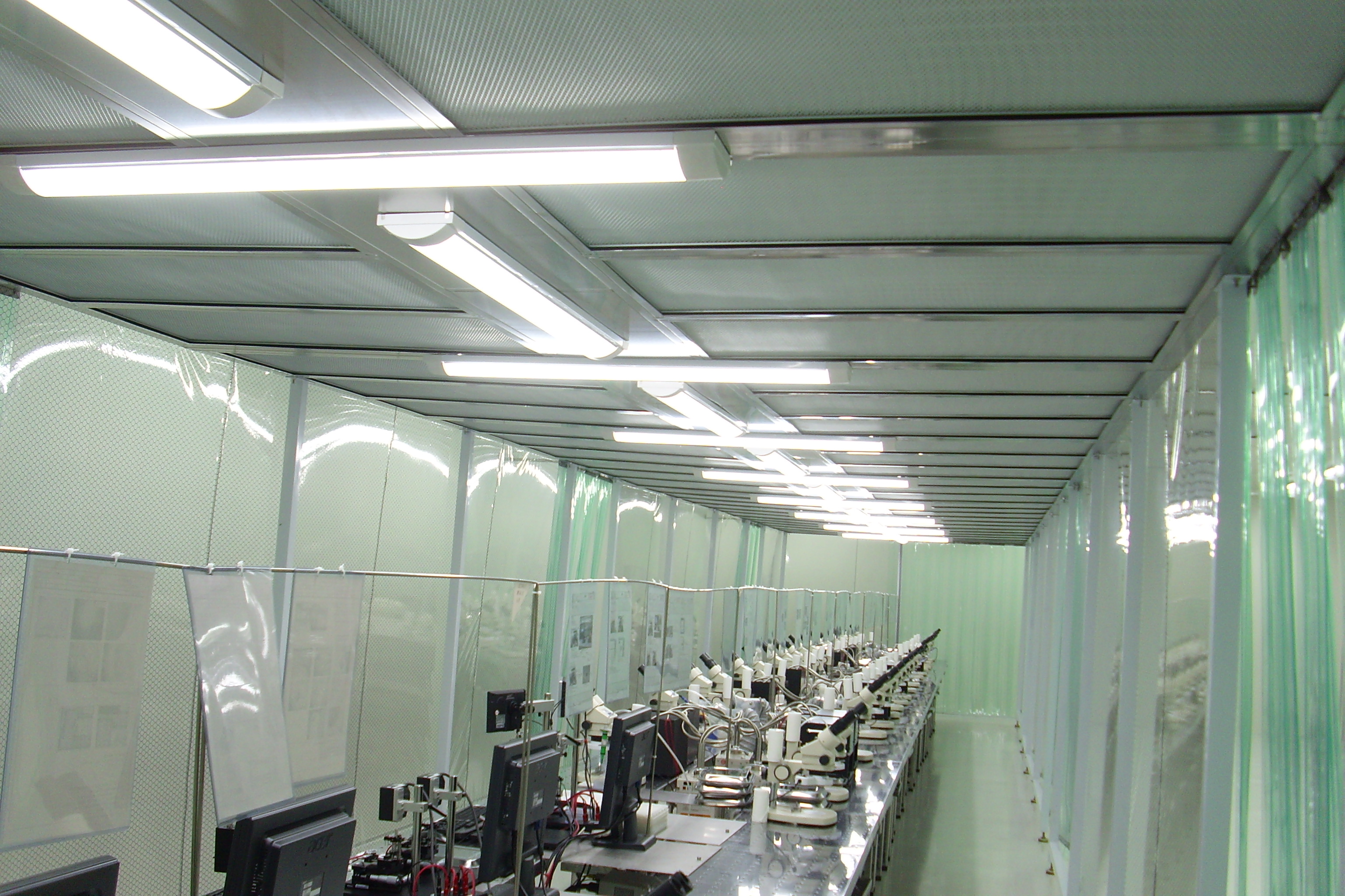 100000 level clean room industrial laminar air supply ceiling device, Tongju purification equipment