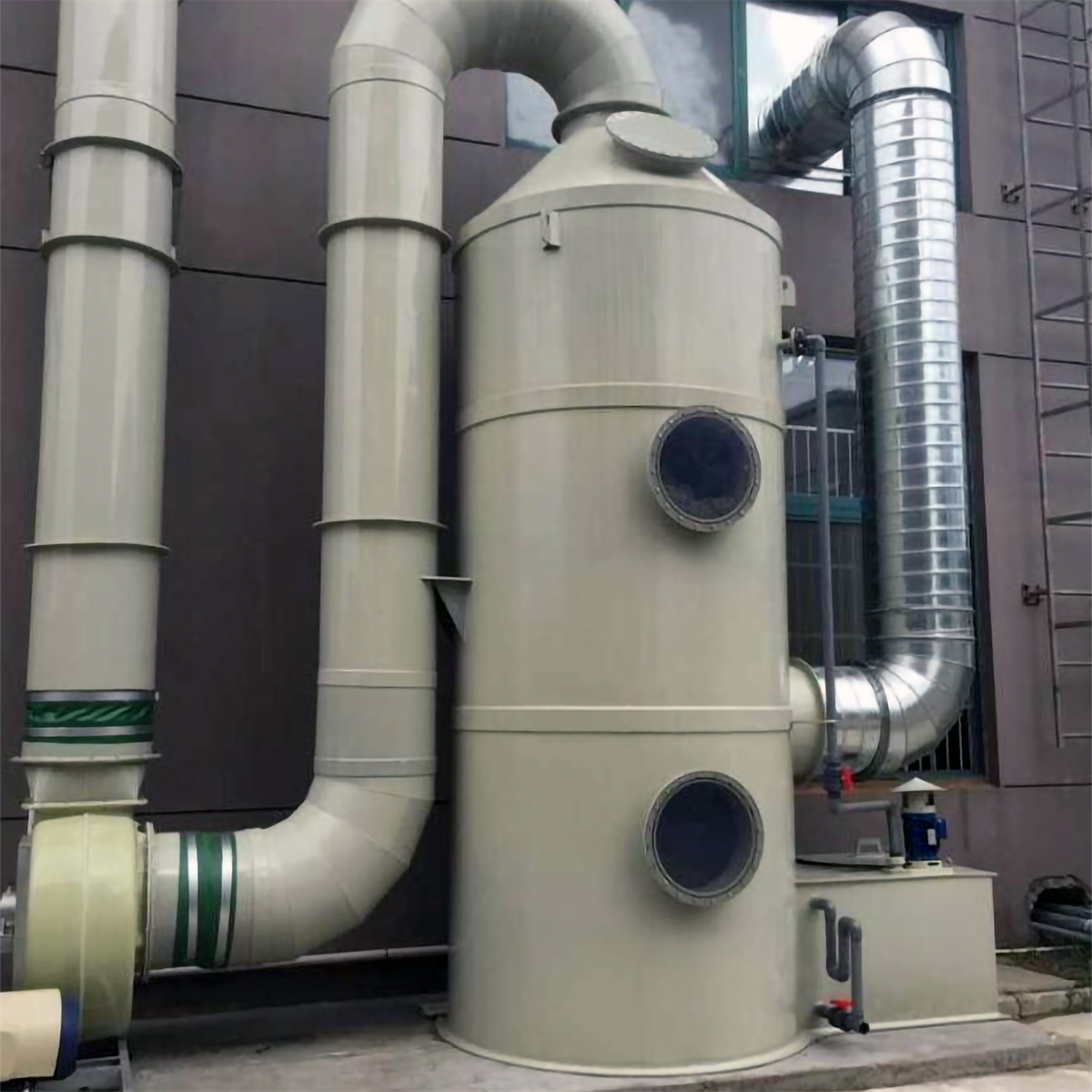 Spray purification tower, fiberglass acid mist waste gas treatment equipment, desulfurization dust collector, mist acid washing tower