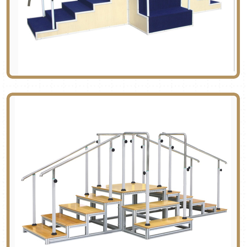 The Fulang Medical Intelligent Step Walking Trainer can perform balanced gait training such as climbing up and down stairs