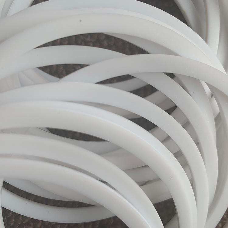 Zhongke Teflon retaining ring PTFE gasket, white high-temperature resistant PTFE sealing element, non-standard customization