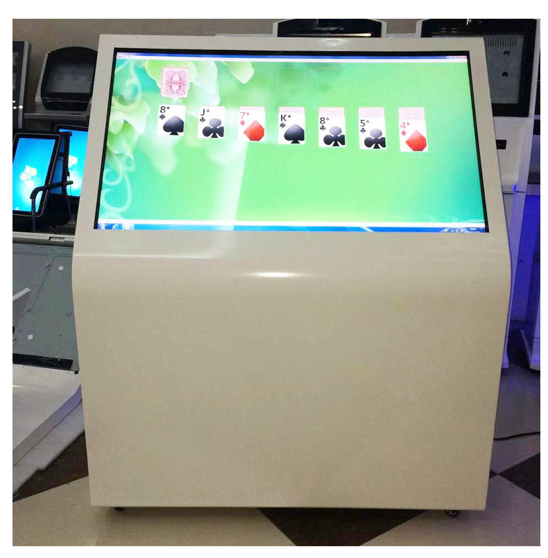 32/43 inch horizontal screen standing advertising machine with touch function L-type infrared touch all-in-one machine